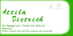 attila dietrich business card